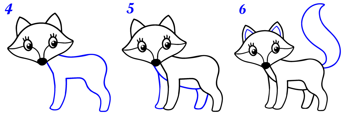 Comment dessiner un renard facile