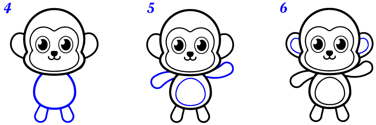 Comment dessiner singe facile
