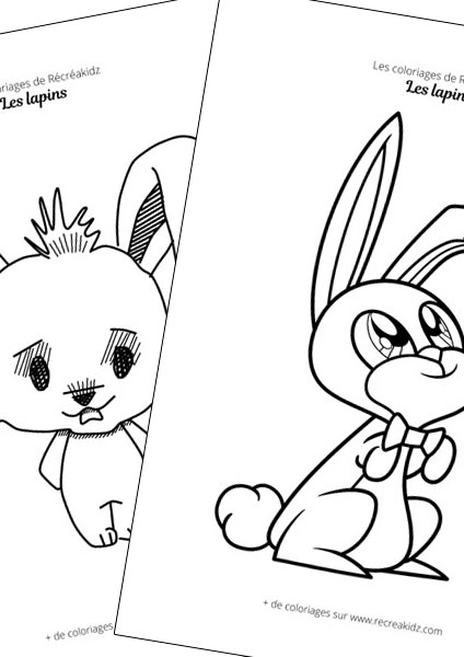 Lapin facile à dessiner maternelle