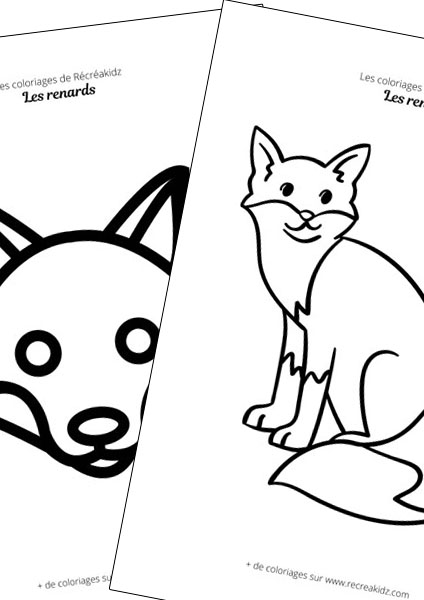 Renard facile à dessiner maternelle