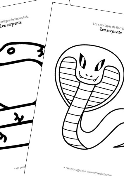 Serpent facile à dessiner maternelle