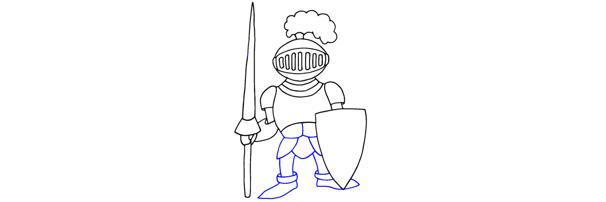 Apprendre à dessiner un chevalier étape par étape
