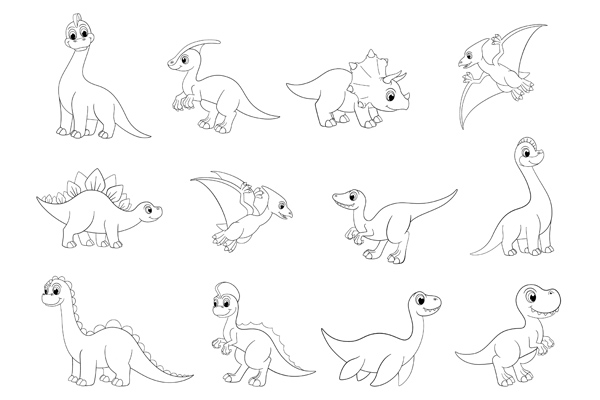 Apprendre à dessiner les dinosaures