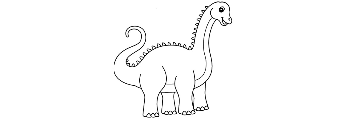 Apprendre à dessiner diplodocus étape par étape