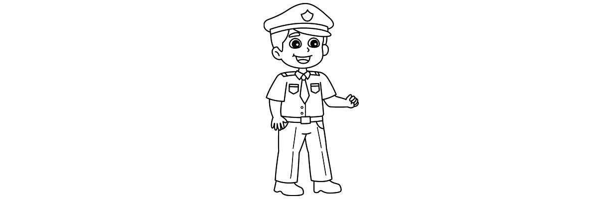 Apprendre à dessiner un policier étape par étape