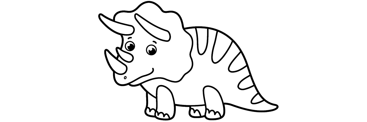 Apprendre à dessiner tricératops étape par étape