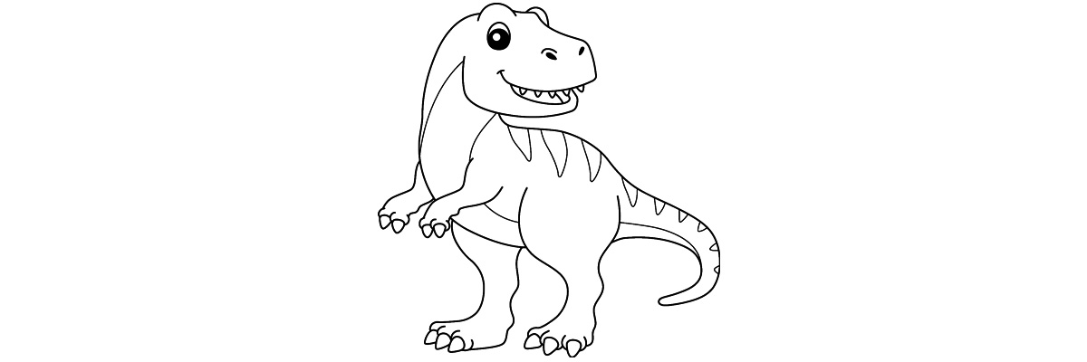 Apprendre à dessiner tyrannosaure étape par étape