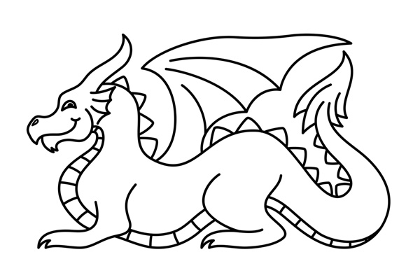 Coloriage dragon gratuit