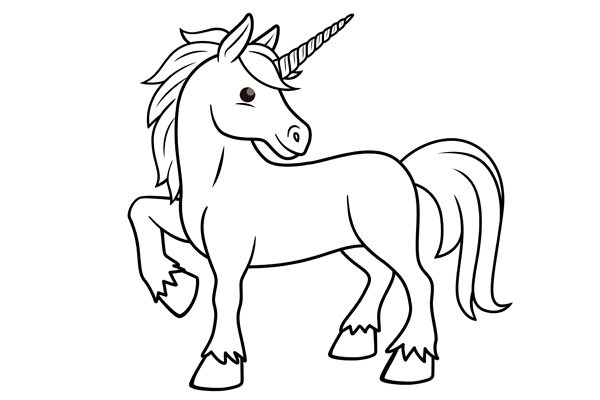 Coloriage licorne à imprimer