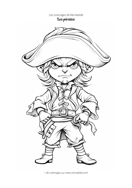 Coloriage Pavillons pirates et corsaires - Coloriages Gratuits à