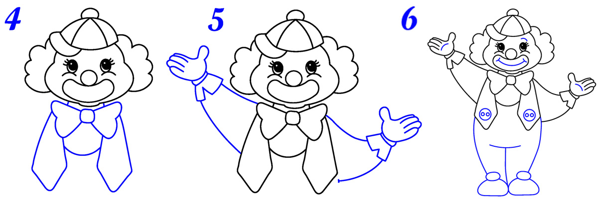 Comment dessiner clown facile
