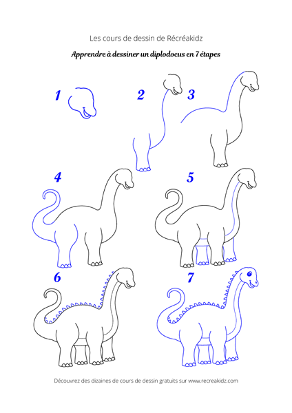 Dessiner diplodocus