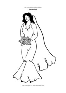 Coloriage mariée CP