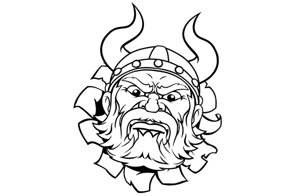 Coloriage viking gratuit