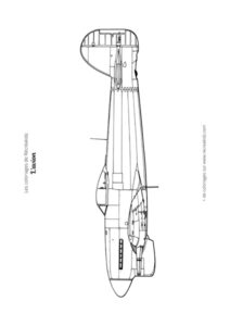 Coloriage avion de combat