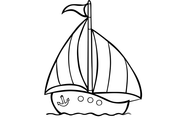 Coloriage bateau à imprimer