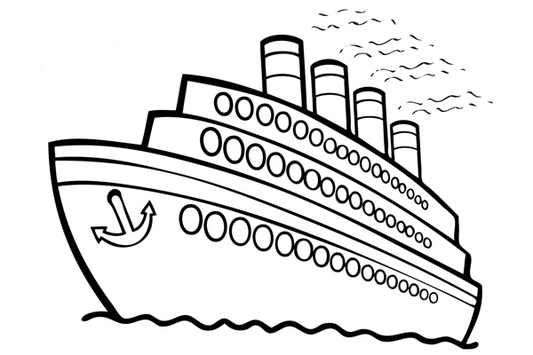 Coloriage bateau gratuit