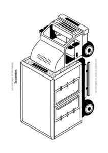 Coloriage camion réfrigéré