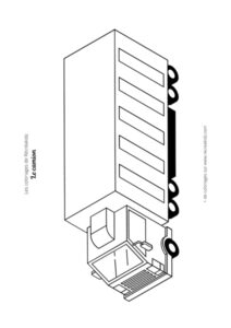 Coloriage camion simple