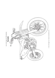 Coloriage motocross