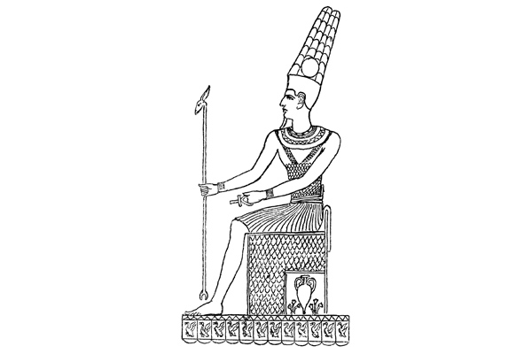 Coloriage pharaon gratuit