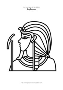 Coloriage pharaon maternelle
