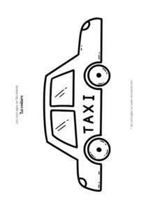 Coloriage taxi facile
