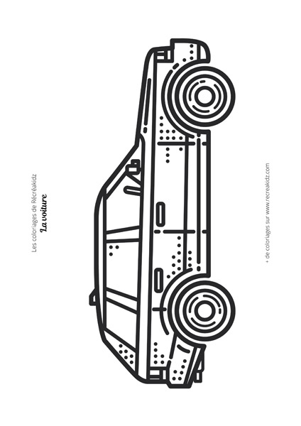 Coloriage voiture CP