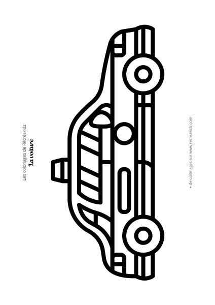 Coloriage voiture de police CP