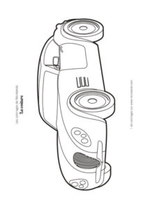 Coloriage voiture de sport facile