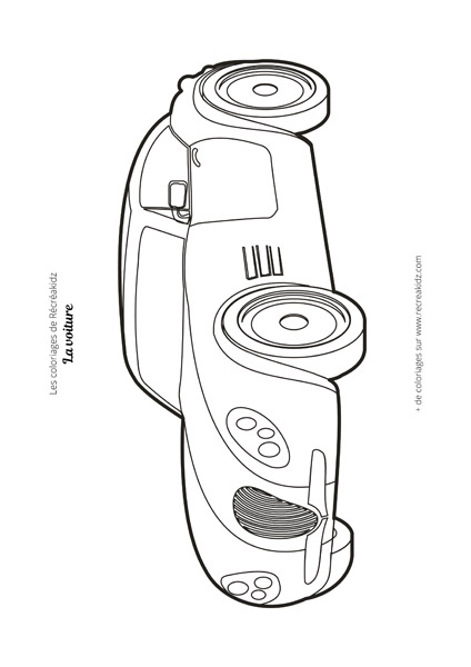 Les meilleurs coloriage de voiture de course à imprimer