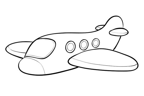 Dessin avion à colorier