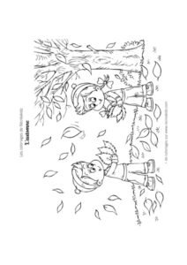 Coloriage automne pour enfant