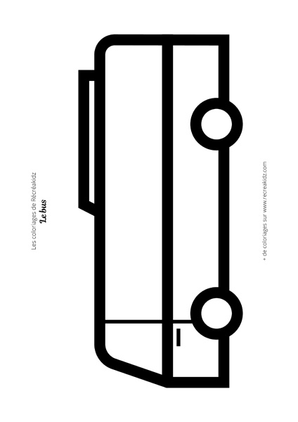 Coloriage bus facile