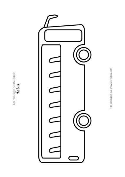 Coloriage bus maternelle