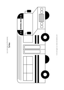 Coloriage bus scolaire