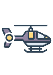 Coloriage hélicoptère