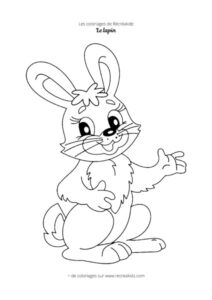 Coloriage lapin CE1