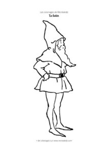 Coloriage lutin de Noël CP