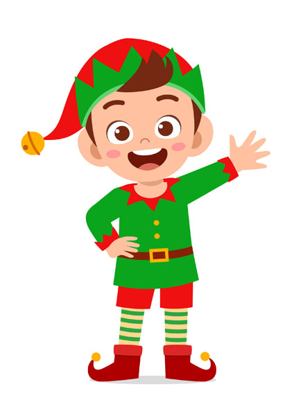 Personnage De Lutin De Noël Garçon