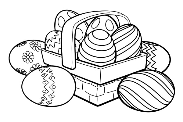 Coloriage œuf de Pâques à imprimer