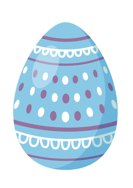 Coloriage œuf de Pâques