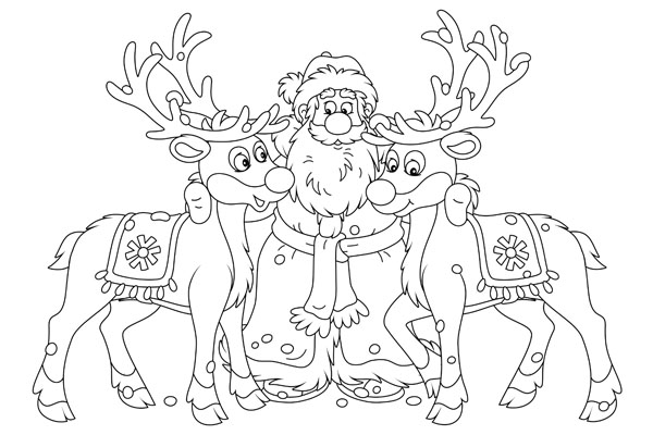 Coloriage Père Noël gratuit