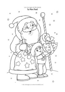 Coloriage Père Noël pour enfant