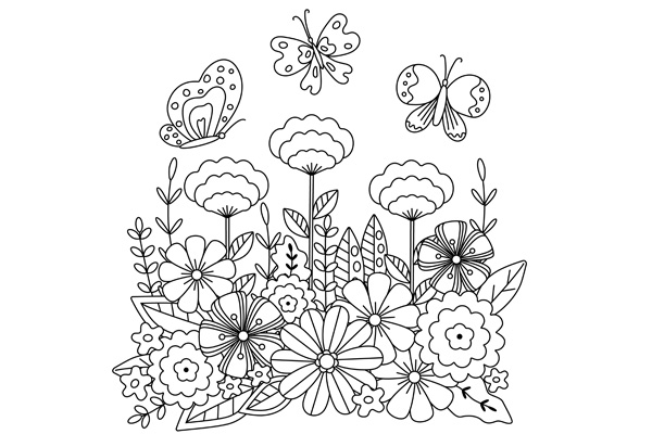 Coloriage printemps gratuit