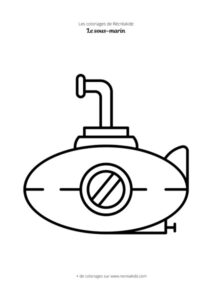 Coloriage sous-marin rigolo
