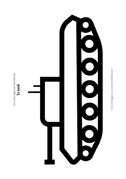Coloriage tank facile
