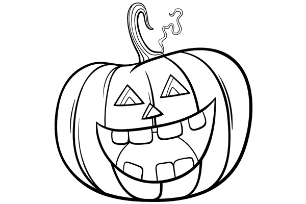 Coloriage citrouille Halloween gratuit