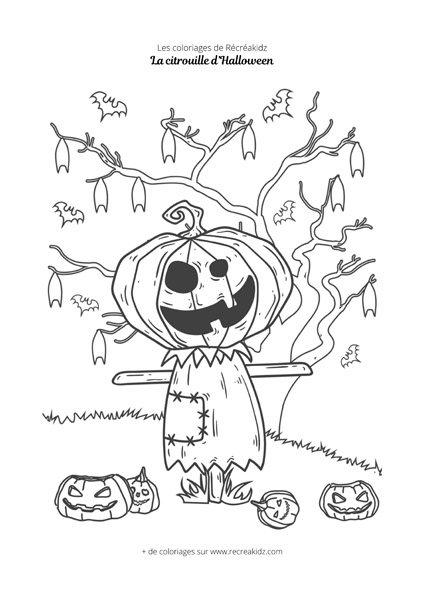 Coloriage Halloween : Livre de Coloriage pour Enfant avec une