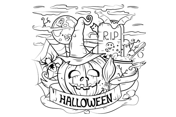 Coloriage Halloween à imprimer